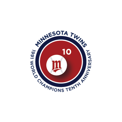 Minnesota Twins World Champions 10th Anniversary logo