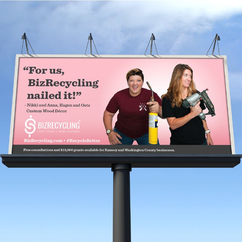 BizRecycling billboard ad